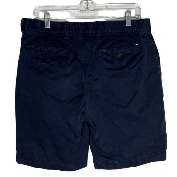 Tommy Hilfiger Chino Shorts Chino Mens Size 32 Blue Flat Front Pockets - Picture 2 of 7